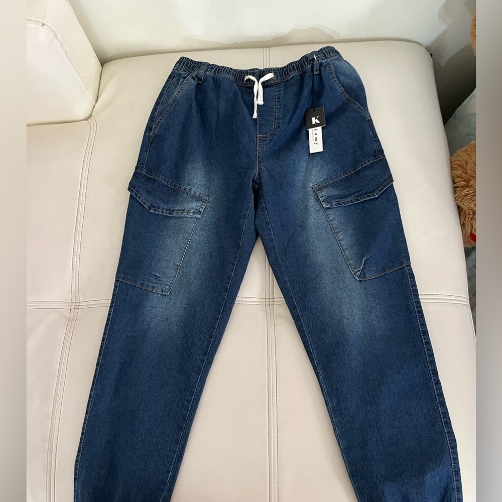 Dark blue / Cargo joggers